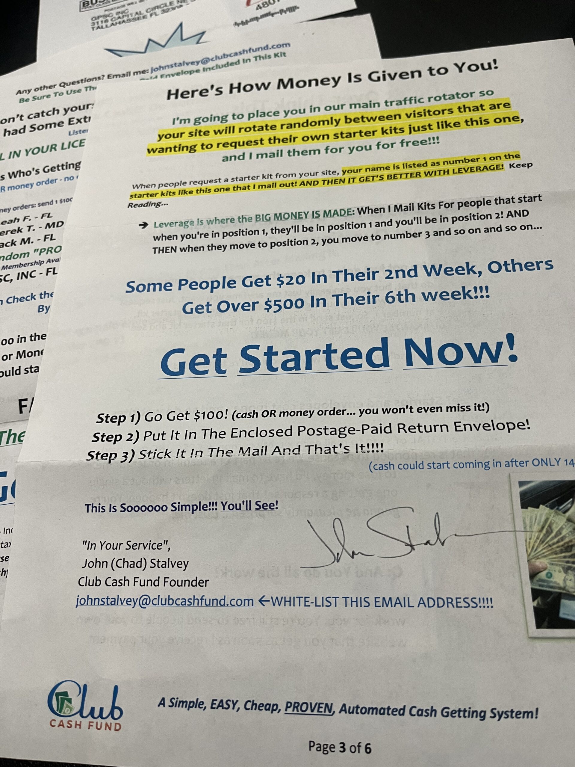 Club Cash Fund Review: Club Cash Fund Starter Kit