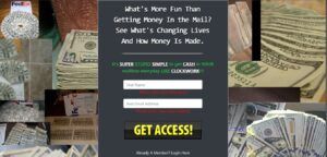 Club Cash Fund Review: Capture Page sign up form