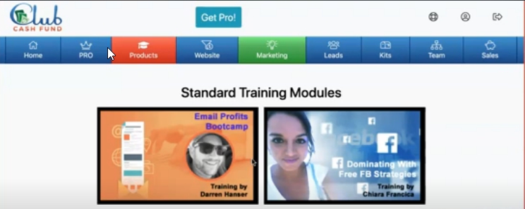 Club Cash Fund Review: Training Modules